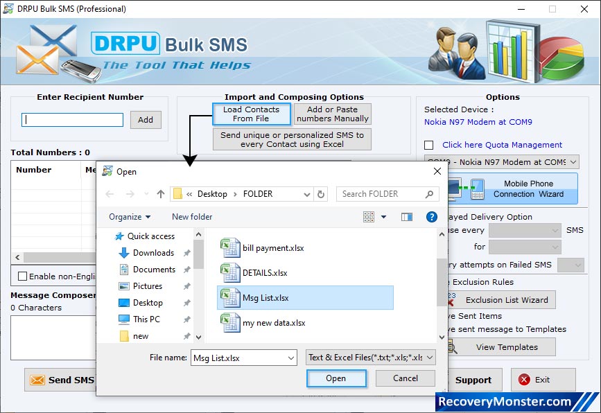 Bulk SMS Software for GSM Mobile Phone